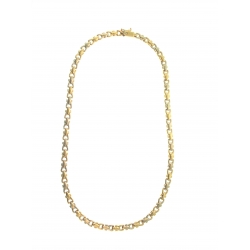 14Kt Two-tone Stirrup Necklace (19.60gr)